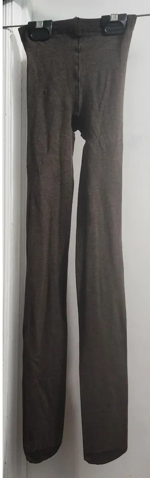 Women's Opaque Tights Dark Brown‎ Cozy Winter Leggings thumbnail 1