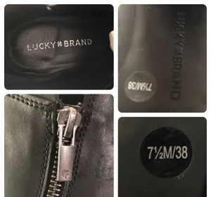 Lucky Brand Black Leather Ankle Boots thumbnail 15
