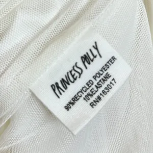 PRINCESS POLLY Eklund Ruched Jersey Minidress in White Size US 2 thumbnail 7