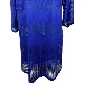 O'Neill Mesh Swim Cover-Up Tunic Women M/L Royal Blue 3/4 Sleeves Beachy‎ Summer thumbnail 7