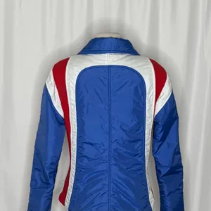 Vintage NUMBER 1 SKI Colorblock Jacket Blue Red White Retro 80s 90s Medium thumbnail 9