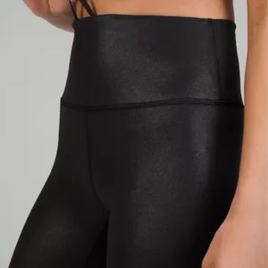 lululemon athletica Black Shiny High-Rise Leggings thumbnail 2