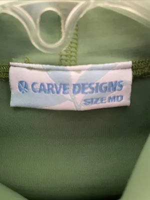 Carve Designs Green Sun Shirt Medium Swim Rash Guard thumbnail 4