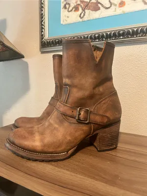 Freebird by Steven Carlito leather harness boots Size 11 thumbnail 4