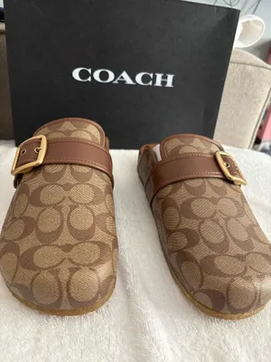 Coach Signature Canvas Mules Sz10 Unisex thumbnail 4