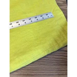 AGB Chartreuse Yellow Linen Shift Dress Womens 16 Sleeveless‎ Mid Mod Sun thumbnail 8