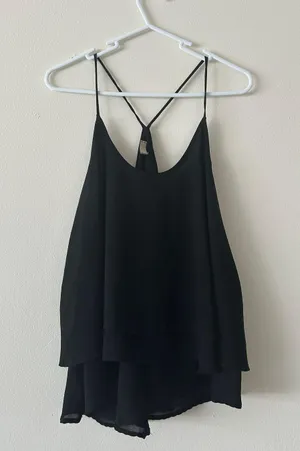 Black Tank Top Blouse thumbnail 2