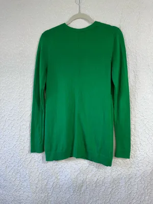 Gap Womens Green V-Neck Button Front Cardigan Sweater Size M Buttons Cotton thumbnail 2
