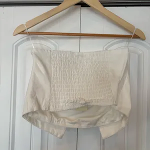 Thirty Thirty White Bow Crop Strapless Tank Size‎ Large thumbnail 3