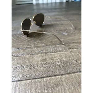 Gold-tone metal aviator classic‎ double bridge design sunglasses thumbnail 4