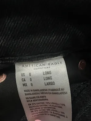 90s Straight Jean Black Size 0 Long thumbnail 4