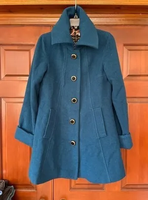 Y2K 90s Baby Phat Wool blend trench coat Small thumbnail 1