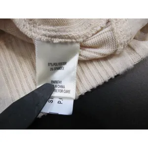 Self Esteem Juniors Brushed Ribbed Full‑Zip Crop Hoodie NWT Large Cream Knit thumbnail 4