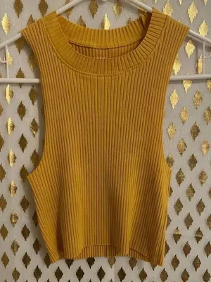 Aerie tank top mock neck mustard yellow size S thumbnail 1