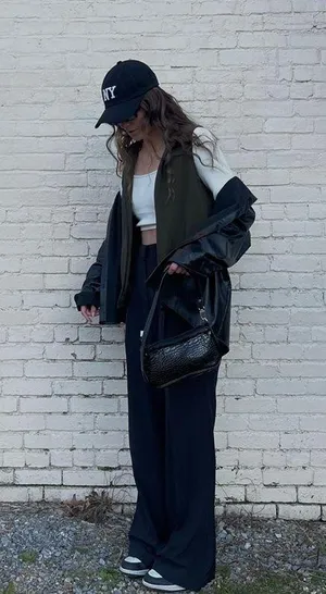 Leather Jacket Black Size 10 thumbnail 2