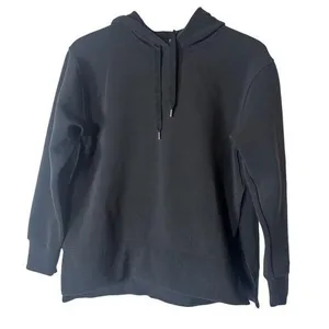 CALIA by Carrie Underwood Black Oversized Side Slit Hoodie thumbnail 1