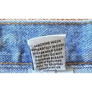 Vintage Bill Blass Italy High Rise Mom Jeans Blue 100% Cotton Size 8 thumbnail 9