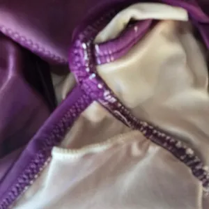 J. Crew One Piece Swimsuit Ruched Tummy Control‎ V Neck Plum Tie Dye Size 6 thumbnail 5
