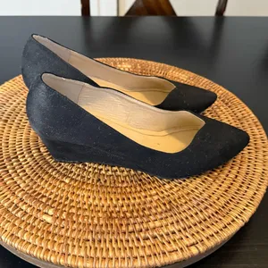 CL by laundry Chic Black Women's wedges size‎ 8.5 wide thumbnail 3