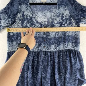 Anthropologie Ecote M Medium Peasant‎ Top Flowy Floral Print Blouse Oversized thumbnail 8
