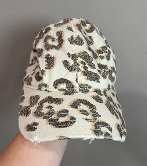NWT Aerie Leopard Print Beige Baseball Cap - Women's Fashion Accessory thumbnail 1