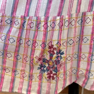 Sundance Veria Midi Tiered Pockets Striped Embroidered Sleeveless Boho Medium thumbnail 7
