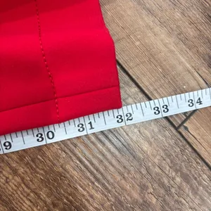 Talbots Women's 8 Wide Leg Ponte Pants Bright Cherry Red Patch Pockets High-Rise thumbnail 9