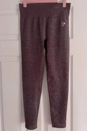Gymshark Adapt Animal Seamless Leggings - Wild | Musk Lilac size L thumbnail 2