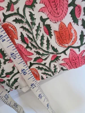Mod’s Mahal Women’s Midi Shirt Dress English Garden Size XS Pink Green Floral thumbnail 12