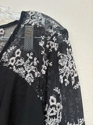 Maurices Whimsigoth Black Lace Tunic Dress L Witchy Boho Romantic thumbnail 5