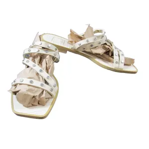 Dolce Vita Stella Studded Sandals Ivory Women’s Size 7.5 Slip‑On Square Toe thumbnail 5