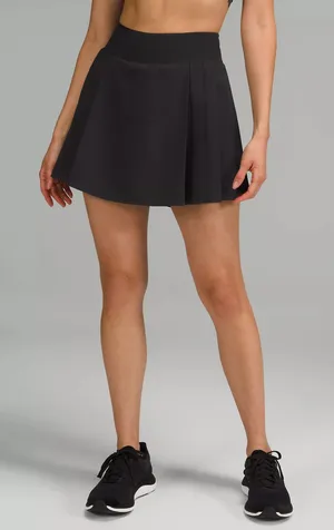 Lululemon Side-Pleat High-Rise Tennis Black Skirt Size 4 NWT thumbnail 1