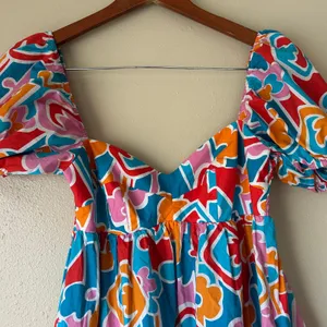 Amanda Uprichard Sicily Multicolor Mini Dress Size Small thumbnail 6