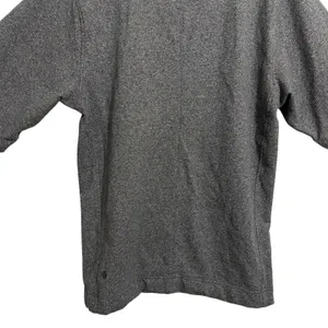 Lululemon Women Heathered Gray‎ Short Sleeve Sweatshirt Drawstring Hem Top Large thumbnail 8