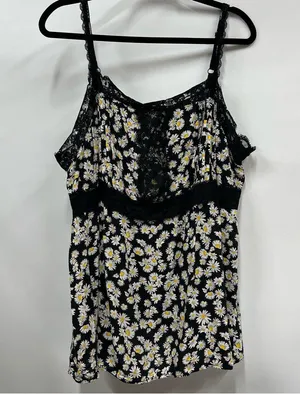 Torrid size 3 babydoll spaghetti strap tank Daisy lace FLAWED thumbnail 1