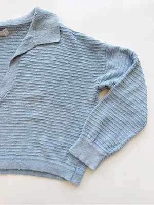 Free People Beach Blue Carter Sweater Set Size Medium thumbnail 5