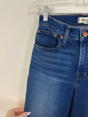 Madewell The Mid Rise Perfect Vintage Jean Medium Wash Size 24T thumbnail 3
