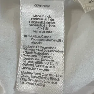 Madewell Embroidered Cross-Stitch Peasant Top White XXS NA322 thumbnail 5