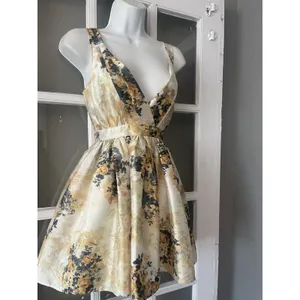 BHLDN by Anthropologie Floral Fit & Flare Mini Dress‎ thumbnail 3