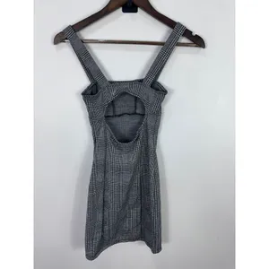 Haley & June Womens XS‎ Glen Plaid Mini Dress Open Back Preppy Academia Chic thumbnail 4