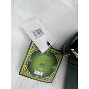 Wicked Bioworld Crossbody Bag Womens Small Green Butterflies Faux Leather Zip thumbnail 2