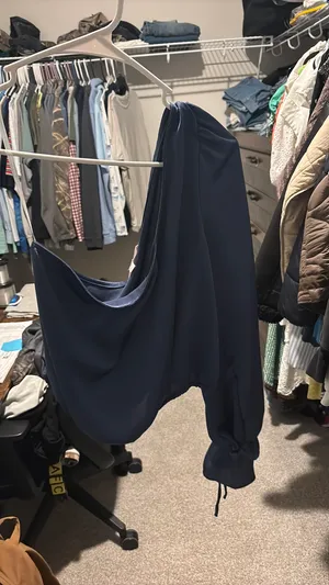 Blue one shoulder long sleeve top thumbnail 3