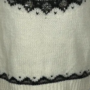LOFT Ann Taylor Jeweled Wool Alpaca Mohair Mock Neck Sweater Medium thumbnail 9