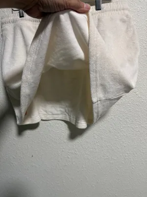 Sergio Tacchini Cream Terry Cloth‎ Mini Skirt Womens Medium Drawstring Waist NEW thumbnail 7