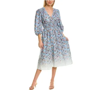 St.‎ Roche Auberon Midi Dress Size 10 Organic Cotton Coastal Beachy Vacation thumbnail 13