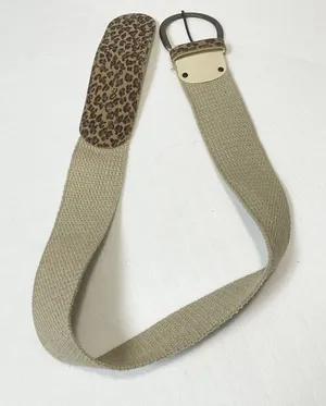 Leopard‎ Print Belt with Tan Strap thumbnail 1