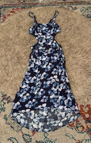 Reformation floral cut out high low dress size 4 thumbnail 1