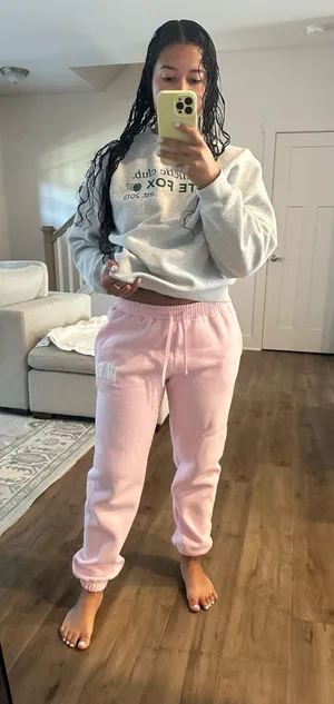 White fox pink sweatpants  thumbnail 1