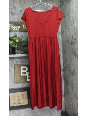 NEW A New Day Backless Knit Maxi Dress 94736664 Red M thumbnail 3
