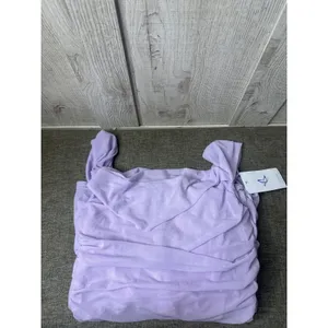 Womens Lg Lavender Ruched Cowl Neck Maxi Gown Sleeveless Purple Sexy Long Dress thumbnail 6
